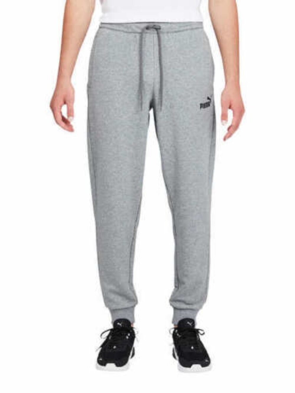 PUMA Men’s Cover French Terry Jogger Gray - Small